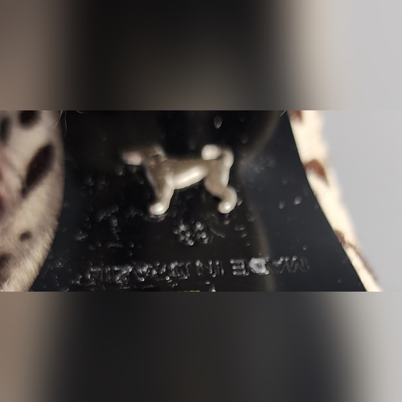 TOP SHOP UNIQUE Vintage Women Ankle Boots Size 7 Natural Material Zip Leather - Picture 6 of 12